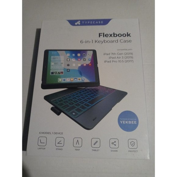 Typecase Flexbook Touch 6-in-1 Keyboard Case for iPad Pro 10.5 (2017) Ocean - Picture 4 of 16